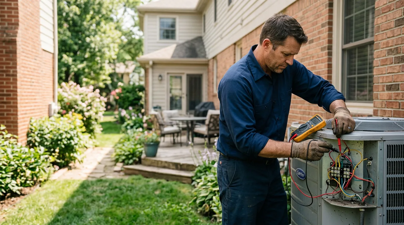 HVAC technician working near Churchville, VA
